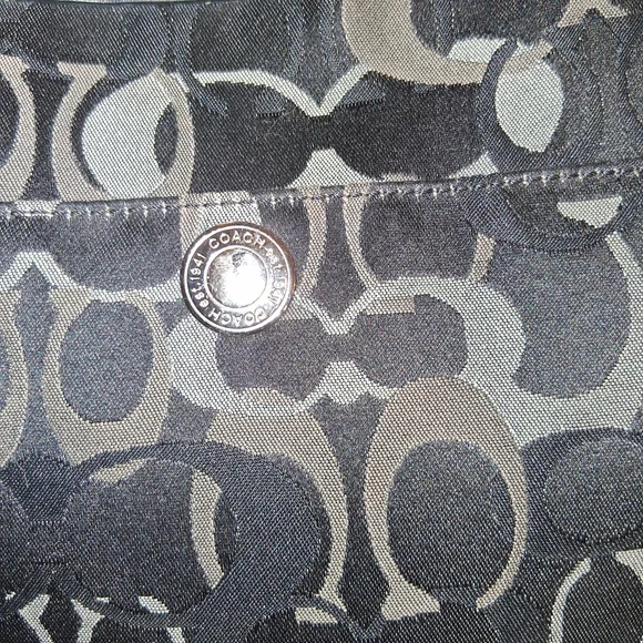 Coach Black and Gray 06' Baby Bag with Signature Monogram - Picture 2 of 16